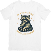 Thumbnail for Moody Raccoon Give Me Food T-Shirt Funny Vintage Animal Graphic Tee