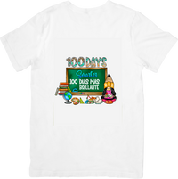 Thumbnail for 100 Days Smarter Gnome T-Shirt Bilingual School Milestone Graphic Tee 100th Day Gift