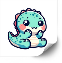 Thumbnail for Kawaii Baby Dinosaur Sticker Cute Chibi Dino Vinyl Decal