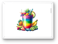 Thumbnail for Rainbow Fruit Smoothie Wall Art | Colorful Tropical Drink Print | Kitchen Juice Bar Gift