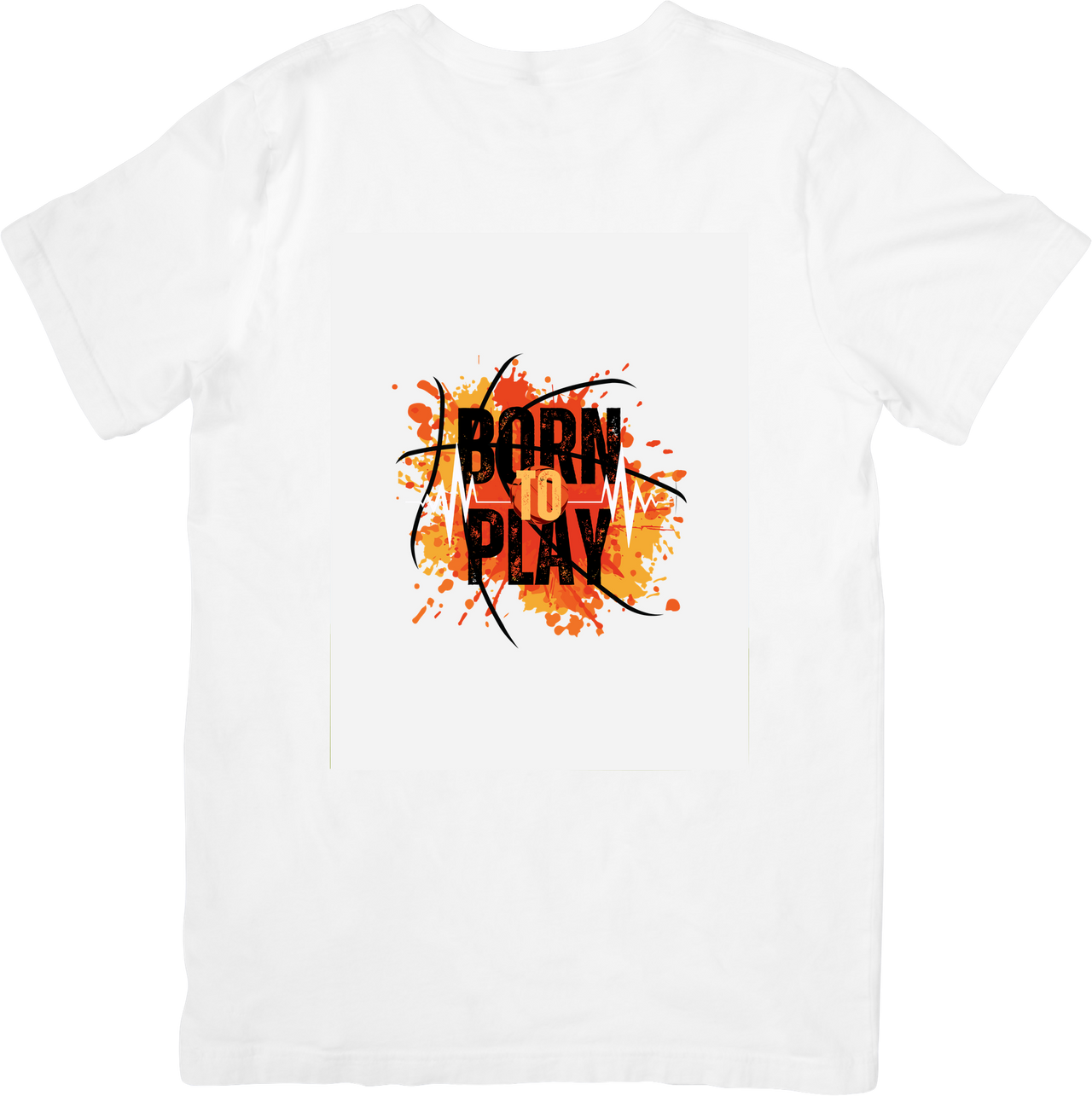 Born To Play Basketball T-Shirt Grunge Sports Graphic Tee Baller Gift