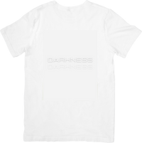 Thumbnail for Darkness Repeated Tonal Text T-Shirt Minimalist Aesthetic Dark Typography Graphic Tee