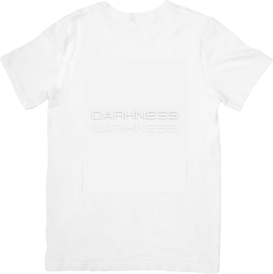 Darkness Repeated Tonal Text T-Shirt Minimalist Aesthetic Dark Typography Graphic Tee