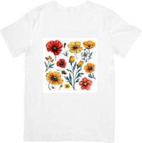Thumbnail for Watercolor Wildflowers T-Shirt | Colorful Floral Botanical Graphic Tee | Nature Lover Gift