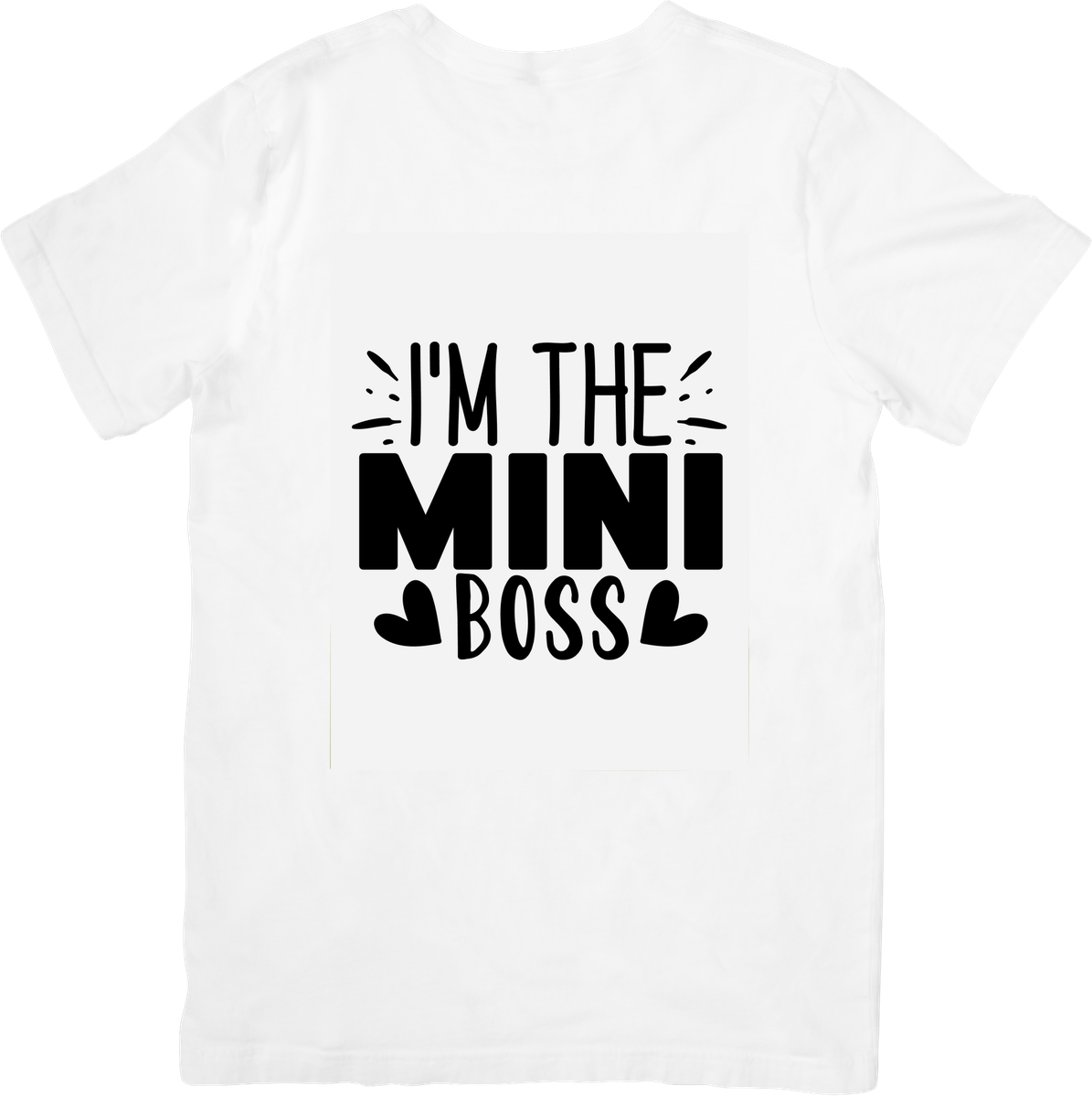I'm The Mini Boss T-Shirt | Funny Toddler Kids Graphic Tee | Cute Children Gift