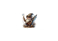 Thumbnail for Steampunk Gnome Throw Pillow | Whimsical Fantasy Decorative Pillow | Geek Lover Gift