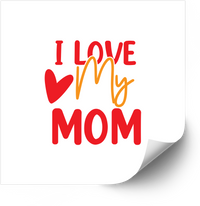 Thumbnail for I Love My Mom Sticker Cute Bold Heart Mothers Day Vinyl Decal