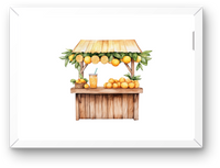 Thumbnail for Watercolor Orange Juice Stand Wall Art | Citrus Fruit Market Print | Kitchen Cafe Gift