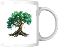 Thumbnail for Tree Of Life Mug | Magical Glowing Watercolor Tree Coffee Mug | Nature Spiritual Gift