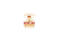 Thumbnail for Bowling Buddies For Life Throw Pillow | Retro Father & Daughter Decorative Pillow | Bowling Dad Gift